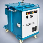 EOC-25 electrostatic oil cleaning machine for industrial oil filtration.
